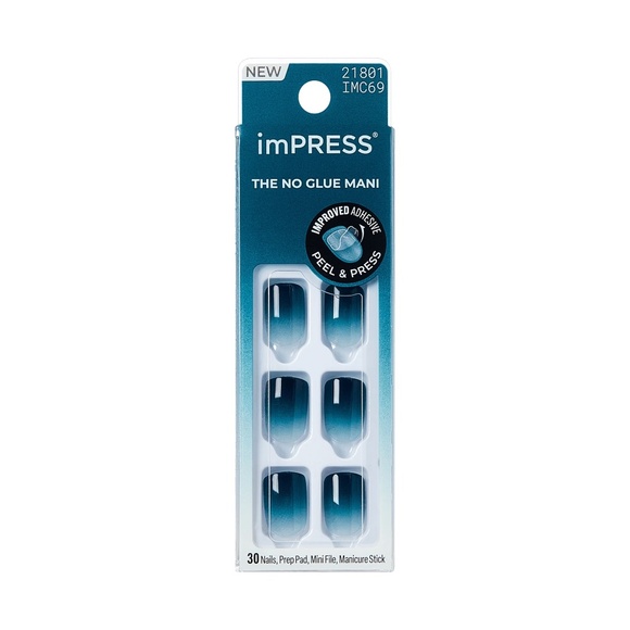 NIB imPRESS No Glue Mani Press on Nails - Velvet Breeze - Picture 2 of 2